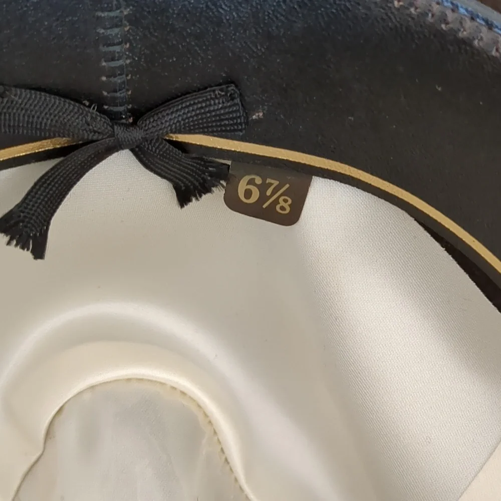 MEN'S VINTAGE DOBBS FELT BROWN FEDORA SIZE 6 7/8 - Picture 7 of 16